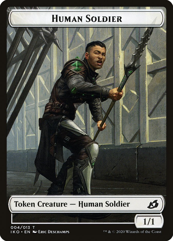 Human Soldier Token (004/013) [Ikoria: Lair of Behemoths Tokens] | Yard's Games Ltd