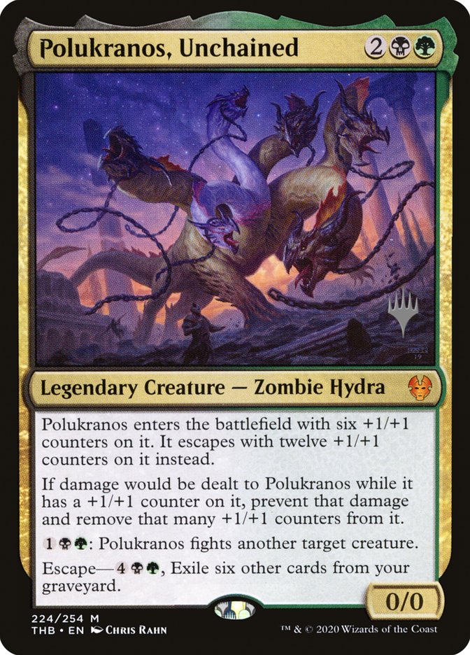 Polukranos, Unchained (Promo Pack) [Theros Beyond Death Promos] | Yard's Games Ltd