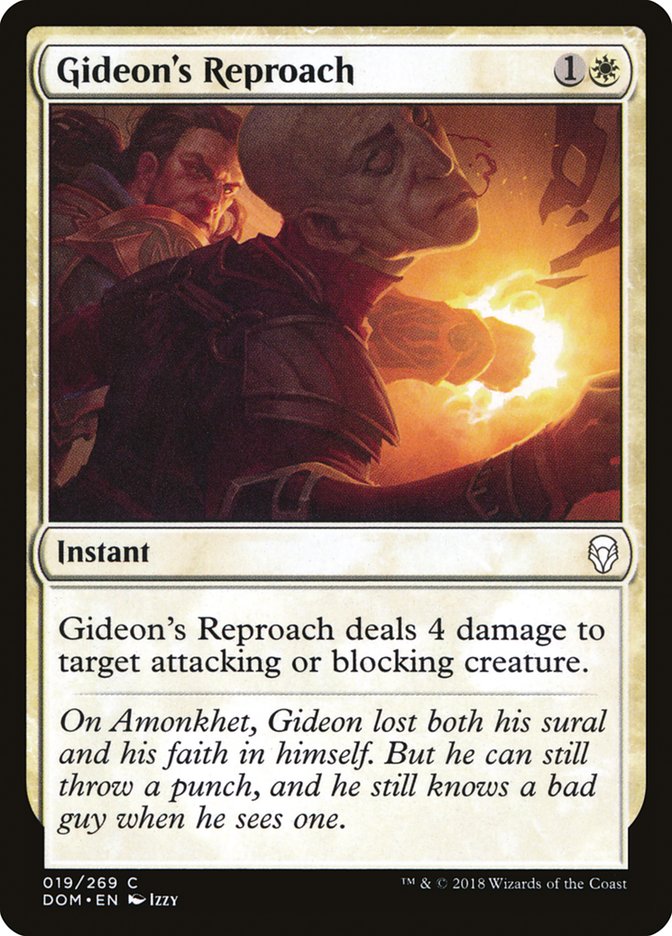 Gideon's Reproach [Dominaria] | Yard's Games Ltd