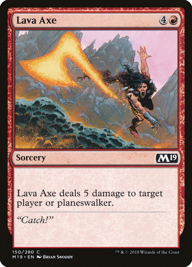 Lava Axe [Core Set 2019] | Yard's Games Ltd