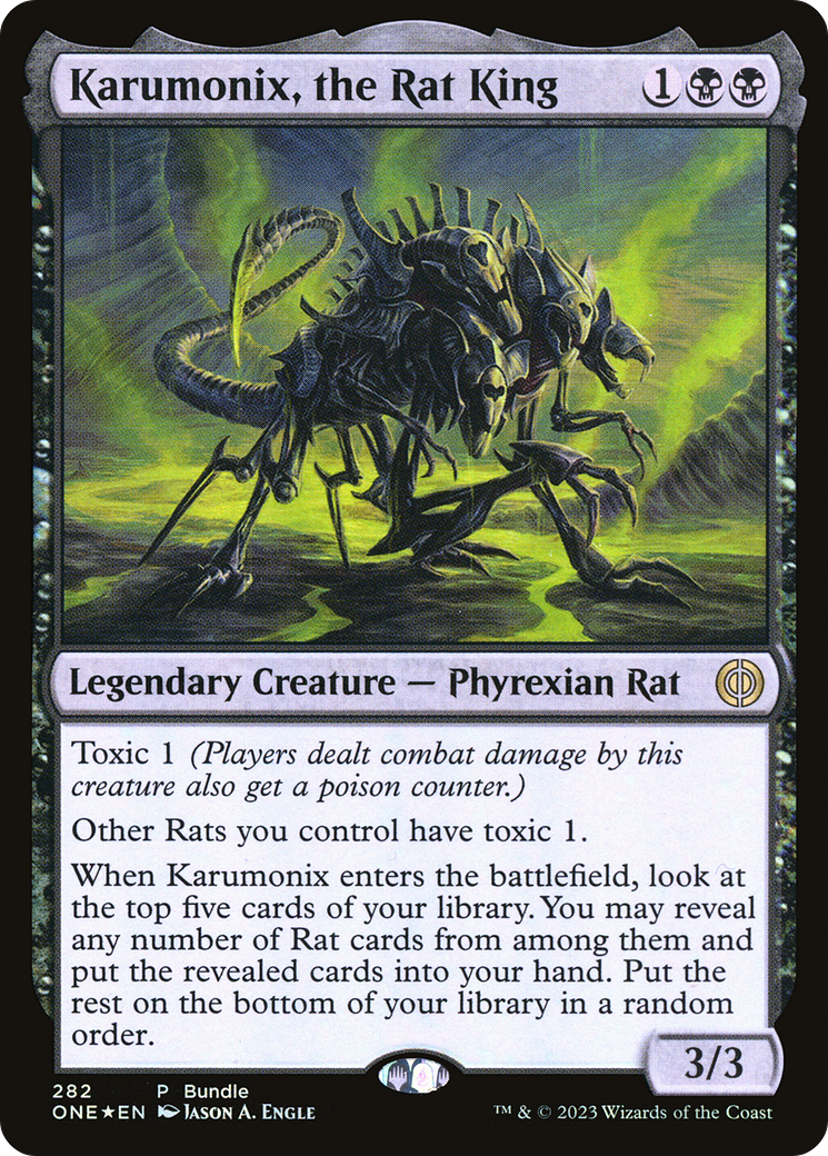 Karumonix, the Rat King (Bundle) [Phyrexia: All Will Be One] | Yard's Games Ltd