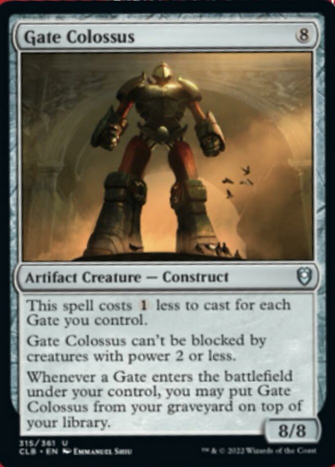 Gate Colossus [Commander Legends: Battle for Baldur's Gate] | Yard's Games Ltd