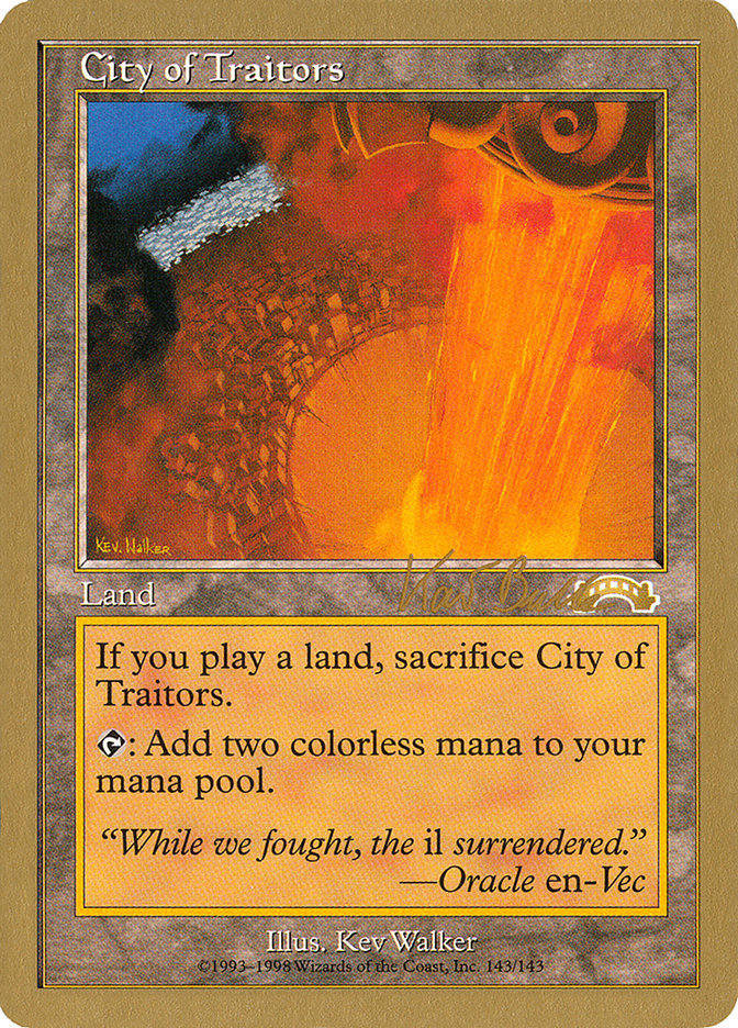 City of Traitors (Kai Budde) [World Championship Decks 1999] | Yard's Games Ltd