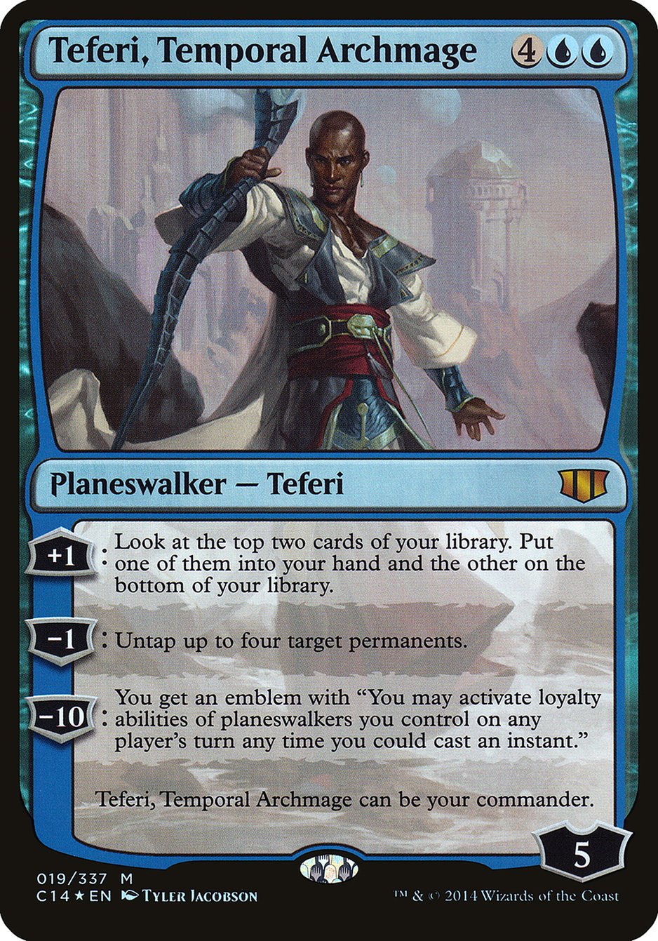 Teferi, Temporal Archmage (Oversized) [Commander 2014 Oversized] | Yard's Games Ltd