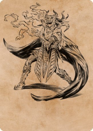 Livaan, Cultist of Tiamat Art Card [Commander Legends: Battle for Baldur's Gate Art Series] | Yard's Games Ltd