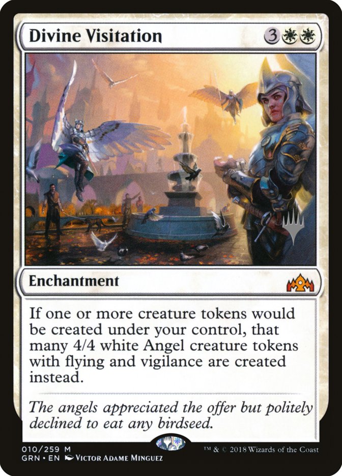 Divine Visitation (Promo Pack) [Guilds of Ravnica Promos] | Yard's Games Ltd