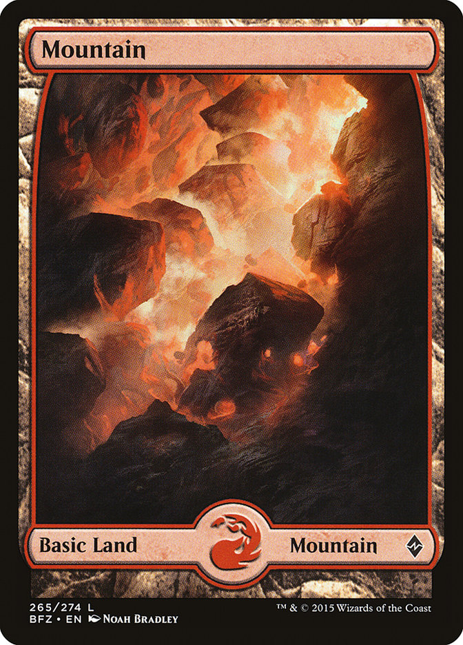 Mountain (265) (Full Art) [Battle for Zendikar] | Yard's Games Ltd