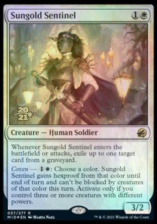 Sungold Sentinel [Innistrad: Midnight Hunt Prerelease Promos] | Yard's Games Ltd