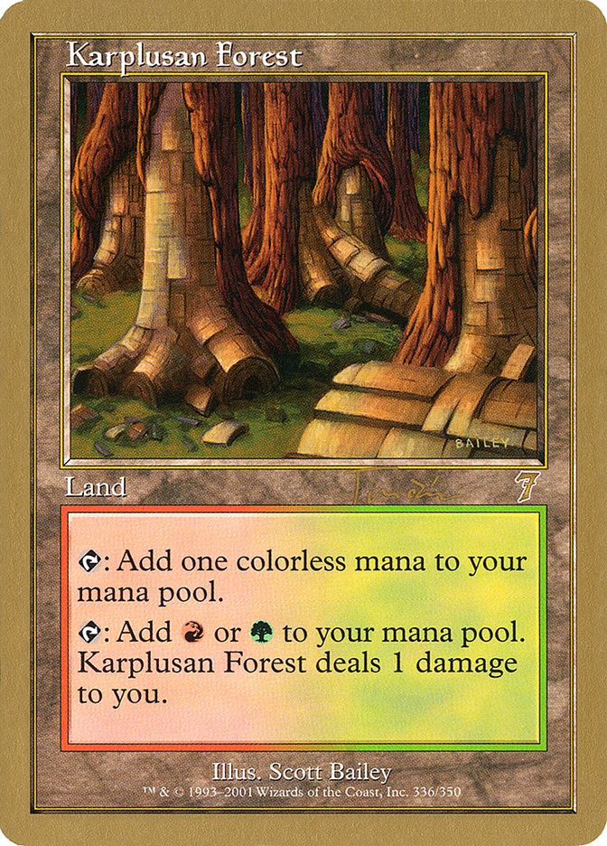 Karplusan Forest (Jan Tomcani) [World Championship Decks 2001] | Yard's Games Ltd