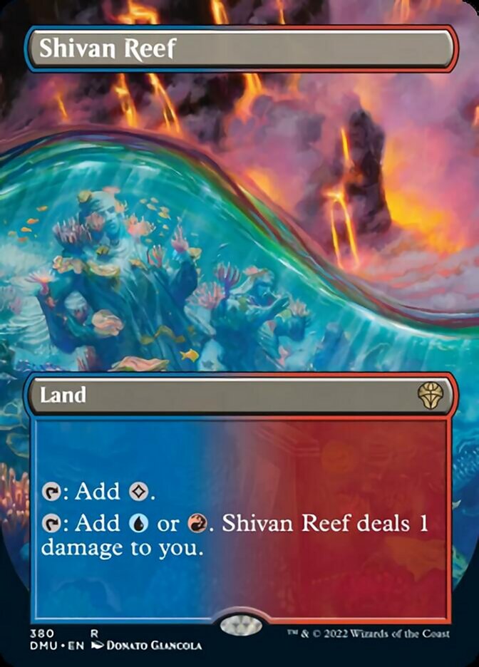 Shivan Reef (Borderless Alternate Art) [Dominaria United] | Yard's Games Ltd