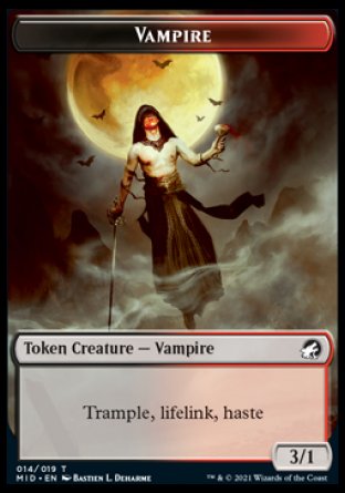 Clue // Vampire Double-Sided Token [Innistrad: Midnight Hunt Tokens] | Yard's Games Ltd