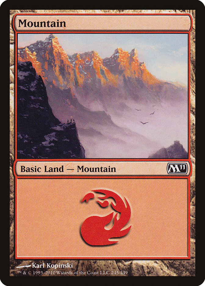 Mountain (245) [Magic 2011] | Yard's Games Ltd