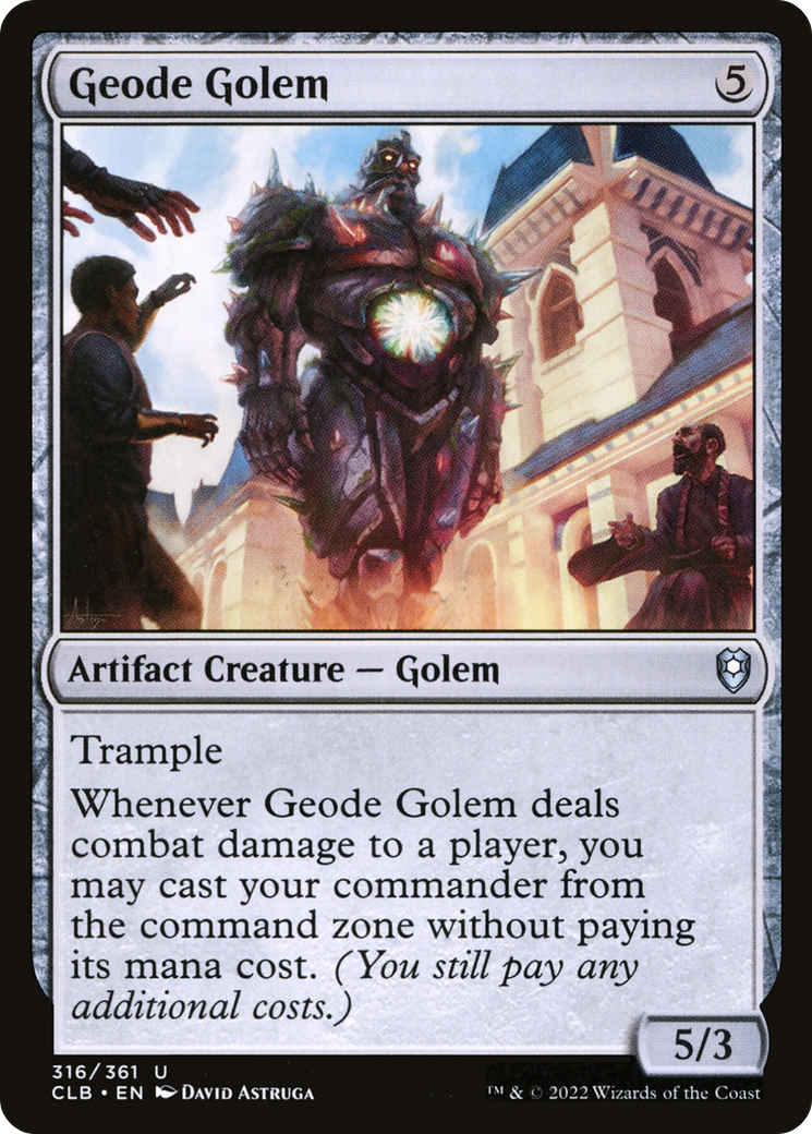 Geode Golem [Commander Legends: Battle for Baldur's Gate] | Yard's Games Ltd