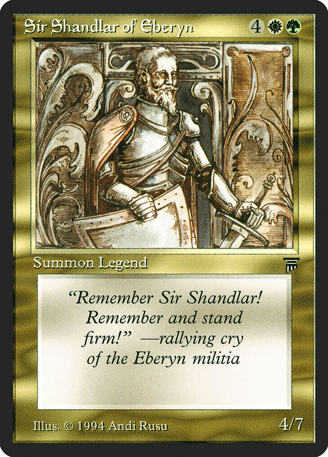 Sir Shandlar of Eberyn [Legends] | Yard's Games Ltd