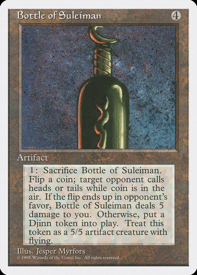 Bottle of Suleiman [Fourth Edition] | Yard's Games Ltd