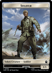 Soldier // Food (0025) Double-Sided Token [Doctor Who Tokens] | Yard's Games Ltd