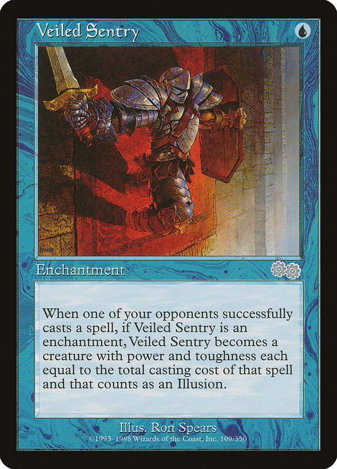 Veiled Sentry [Urza's Saga] | Yard's Games Ltd