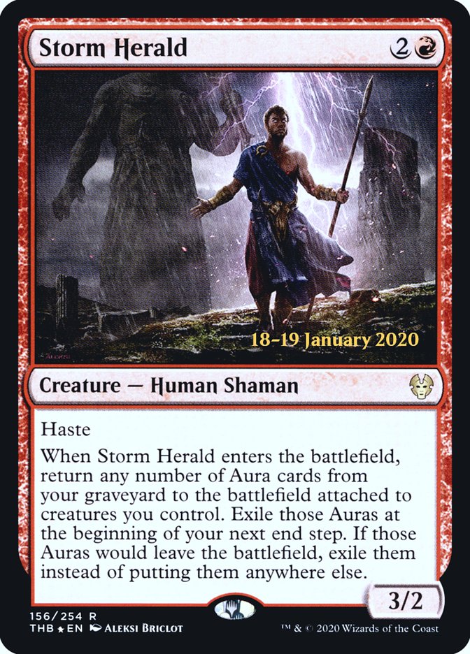 Storm Herald [Theros Beyond Death Prerelease Promos] | Yard's Games Ltd