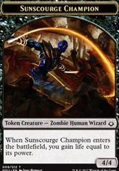 Sunscourge Champion // Zombie Double-Sided Token [Hour of Devastation Tokens] | Yard's Games Ltd