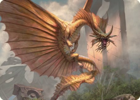 Ancient Gold Dragon Art Card (28) [Commander Legends: Battle for Baldur's Gate Art Series] | Yard's Games Ltd