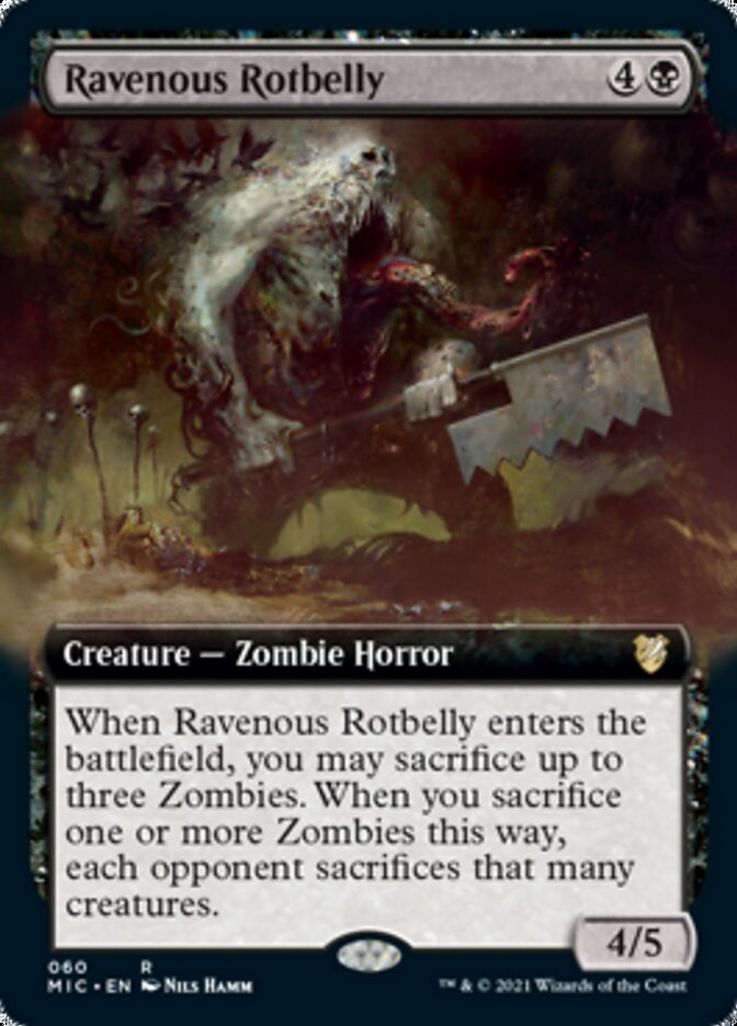 Ravenous Rotbelly (Extended Art) [Innistrad: Midnight Hunt Commander] | Yard's Games Ltd