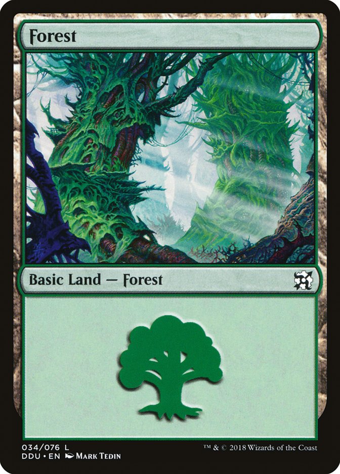 Forest (34) [Duel Decks: Elves vs. Inventors] | Yard's Games Ltd