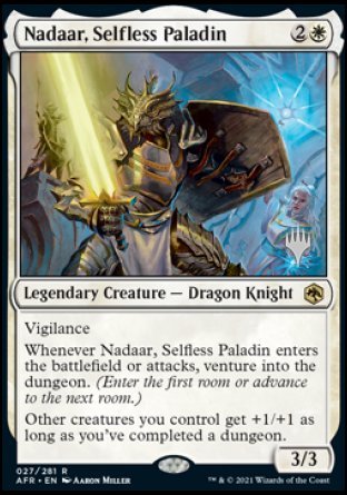 Nadaar, Selfless Paladin (Promo Pack) [Dungeons & Dragons: Adventures in the Forgotten Realms Promos] | Yard's Games Ltd