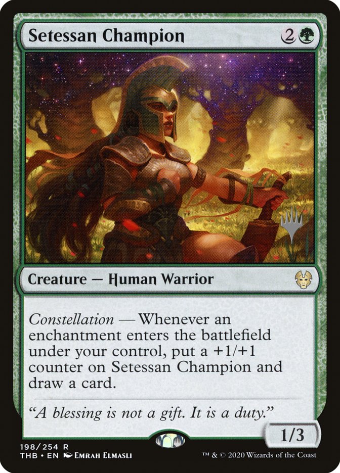 Setessan Champion (Promo Pack) [Theros Beyond Death Promos] | Yard's Games Ltd