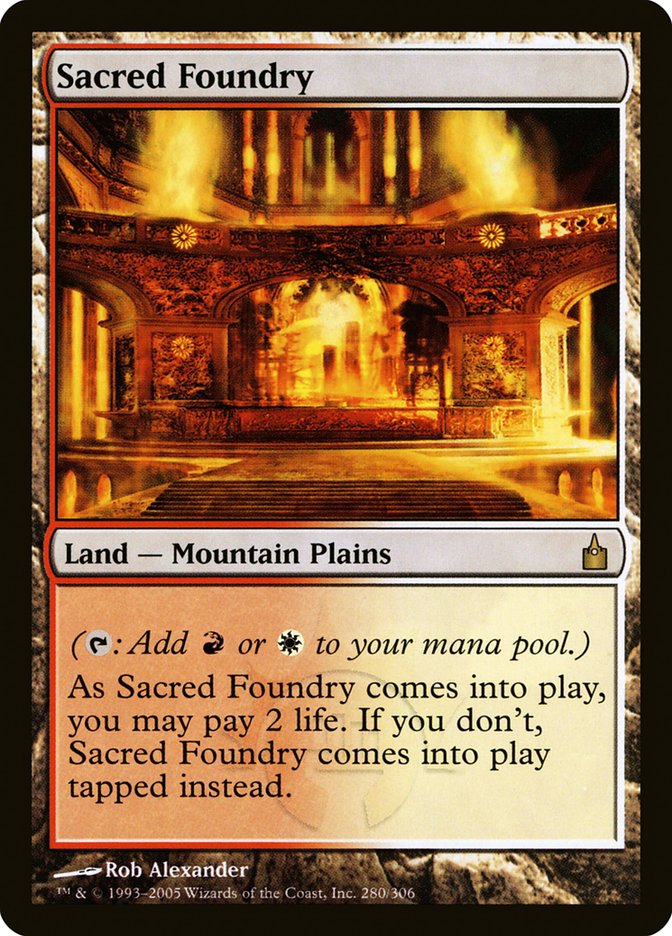 Sacred Foundry [Ravnica: City of Guilds] | Yard's Games Ltd