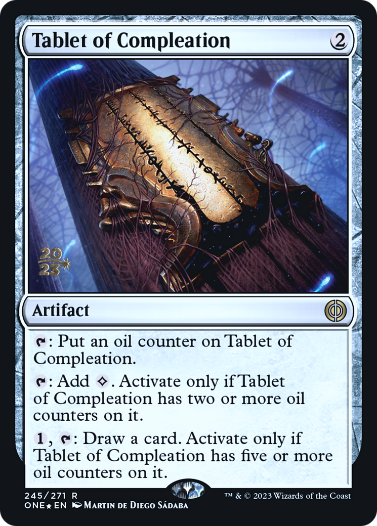 Tablet of Compleation [Phyrexia: All Will Be One Prerelease Promos] | Yard's Games Ltd