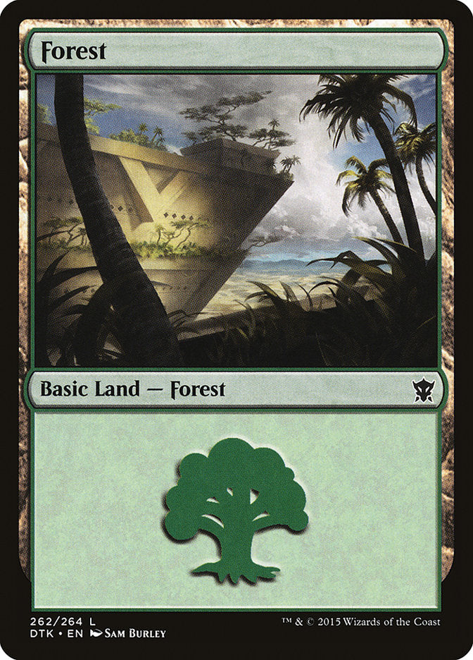 Forest (262) [Dragons of Tarkir] | Yard's Games Ltd