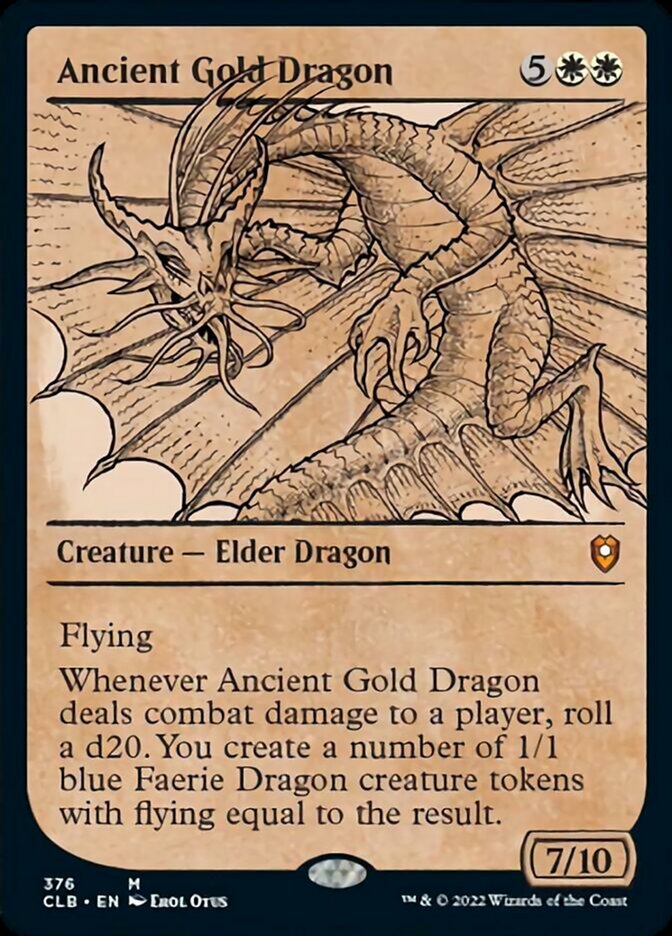 Ancient Gold Dragon (Showcase) [Commander Legends: Battle for Baldur's Gate] | Yard's Games Ltd