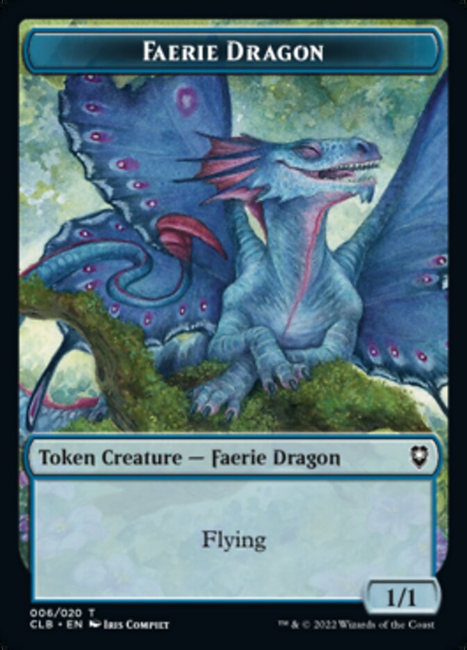 Faerie Dragon Token [Commander Legends: Battle for Baldur's Gate Tokens] | Yard's Games Ltd