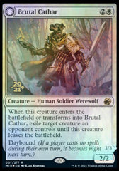 Brutal Cathar // Moonrage Brute [Innistrad: Midnight Hunt Prerelease Promos] | Yard's Games Ltd