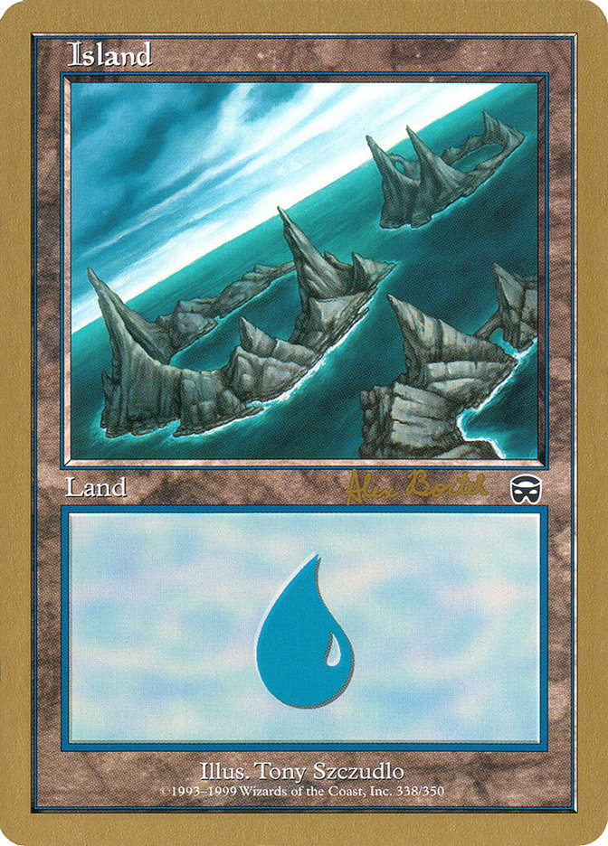 Island (ab338a) (Alex Borteh) [World Championship Decks 2001] | Yard's Games Ltd