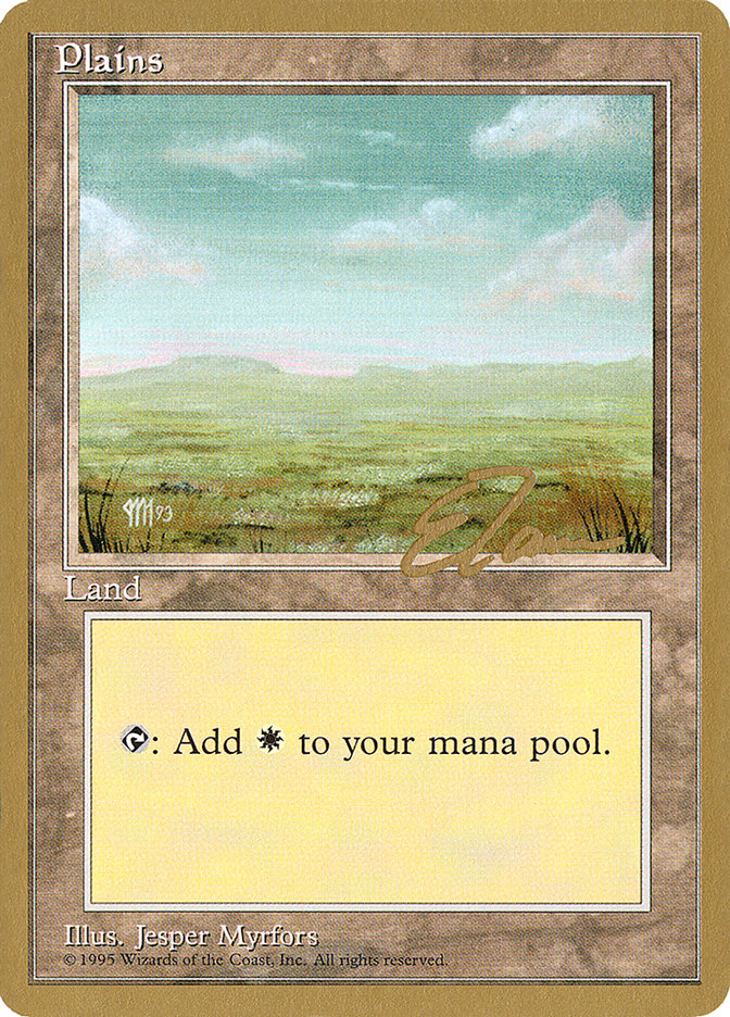 Plains (et364) (Eric Tam) [Pro Tour Collector Set] | Yard's Games Ltd