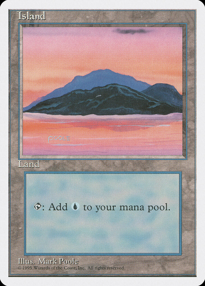 Island (Sunset / Signature on Left) [Fourth Edition] | Yard's Games Ltd