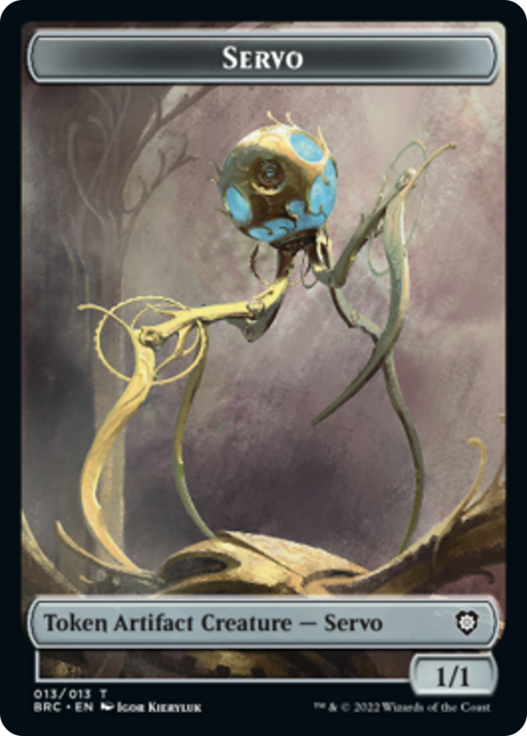 Servo // Phyrexian Horror Double-Sided Token [The Brothers' War Commander Tokens] | Yard's Games Ltd