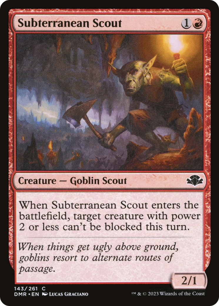 Subterranean Scout [Dominaria Remastered] | Yard's Games Ltd