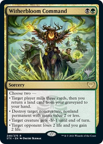 Witherbloom Command (Promo Pack) [Strixhaven: School of Mages Promos] | Yard's Games Ltd