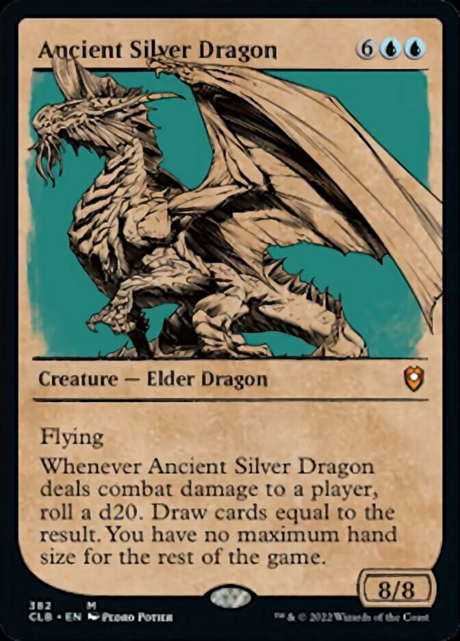 Ancient Silver Dragon (Showcase) [Commander Legends: Battle for Baldur's Gate] | Yard's Games Ltd