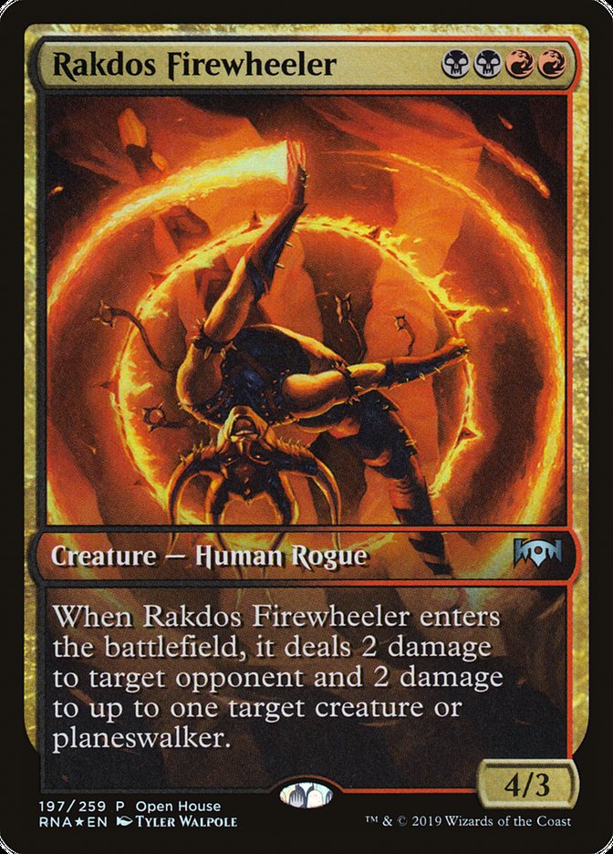 Rakdos Firewheeler (Open House) (Extended Art) [Ravnica Allegiance Promos] | Yard's Games Ltd