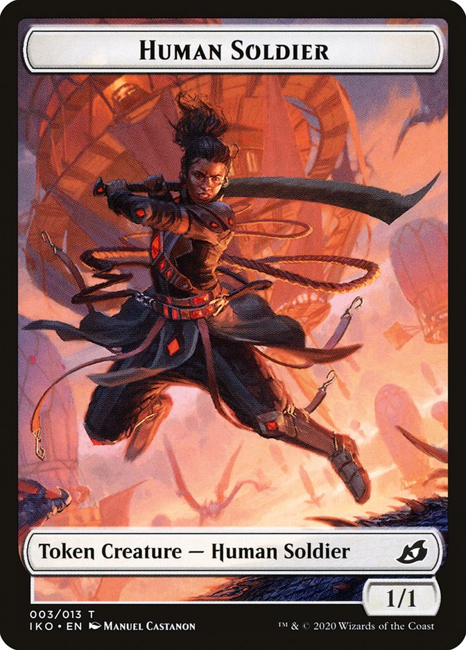 Human Soldier Token (003/013) [Ikoria: Lair of Behemoths Tokens] | Yard's Games Ltd