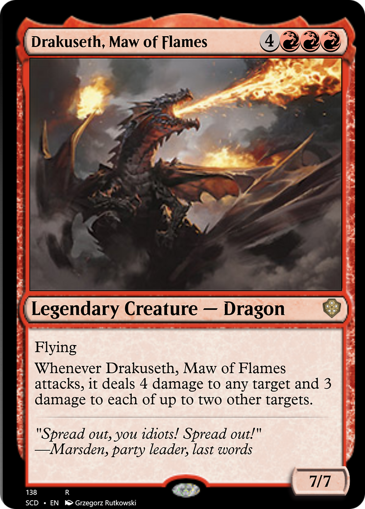 Drakuseth, Maw of Flames [Starter Commander Decks] | Yard's Games Ltd