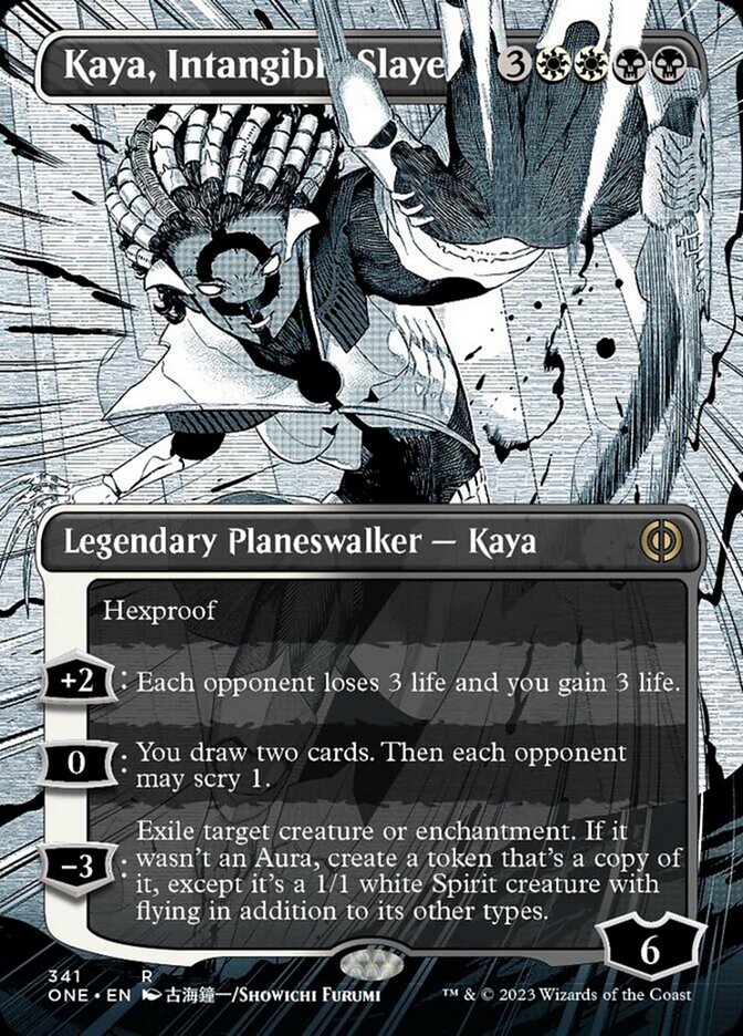 Kaya, Intangible Slayer (Borderless Manga) [Phyrexia: All Will Be One] | Yard's Games Ltd