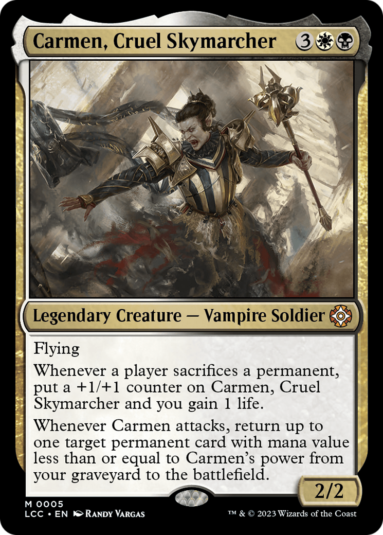 Carmen, Cruel Skymarcher [The Lost Caverns of Ixalan Commander] | Yard's Games Ltd