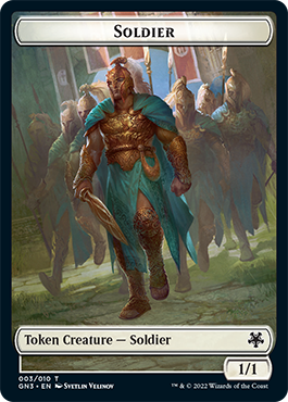 Soldier // Elf Warrior Double-Sided Token [Game Night: Free-for-All Tokens] | Yard's Games Ltd