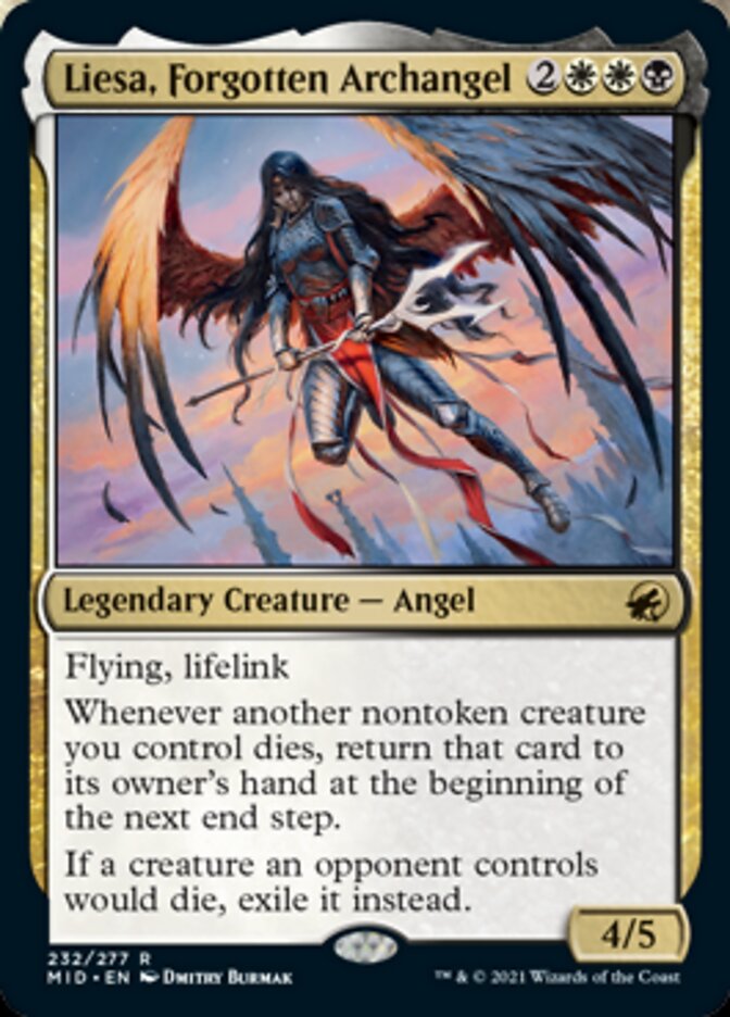 Liesa, Forgotten Archangel [Innistrad: Midnight Hunt] | Yard's Games Ltd