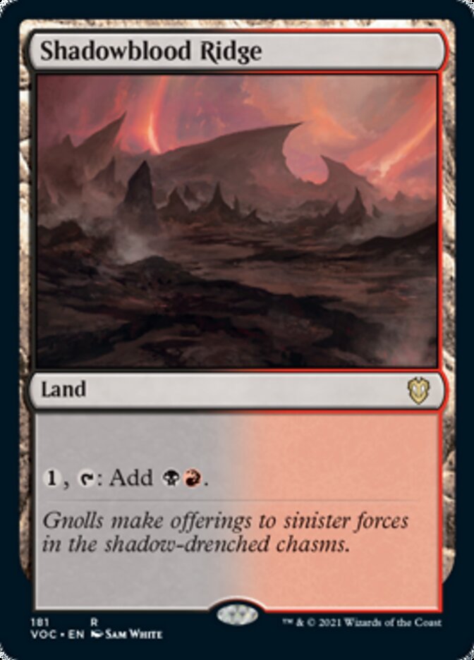 Shadowblood Ridge [Innistrad: Crimson Vow Commander] | Yard's Games Ltd