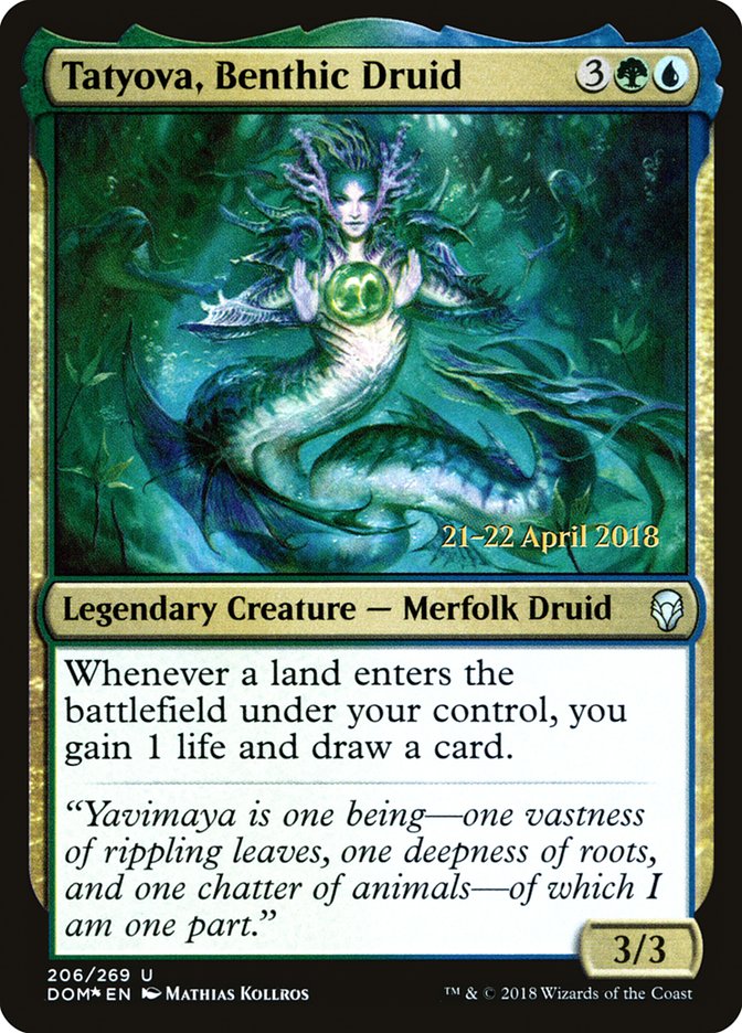 Tatyova, Benthic Druid [Dominaria Prerelease Promos] | Yard's Games Ltd